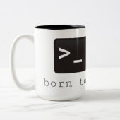 born to be root tweekleurige koffiemok (Links)