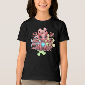Born to Be Unique – Cute Dragon - Double Tri-Blend Shirt (Voorkant)