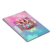 Born to Be Unique Cute Pink Dragon– Inspirational  Notitieboek (Rechterzijde)
