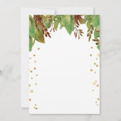 Born to Be Wild Oerwoud Baby shower Invitation Kaart (Achterkant)