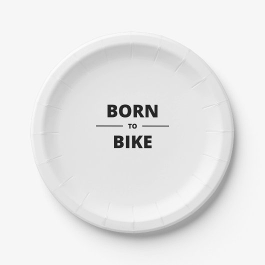 BORN TO BIKE PAPIEREN BORDJE (Voorkant)