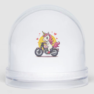 Born To Bike Unicorn I Motorcycle Fan Biker Fun Ta Sneeuwbol