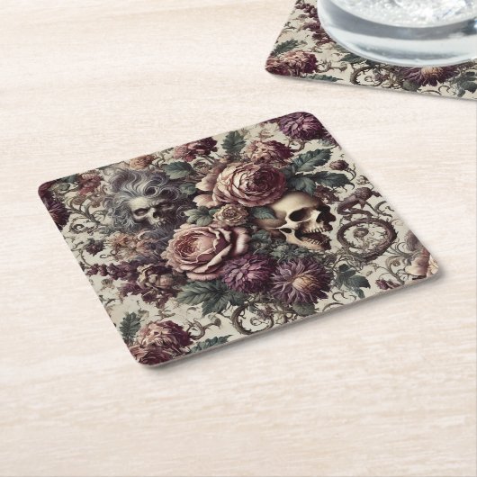 Born to Bloom – Gothic Victorian  Kartonnen Onderzetters (Schuin)