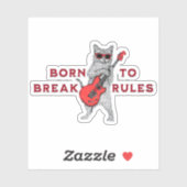 Born to Break Rules Sticker – Rebel Spirit Decal (Vel)