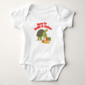 Born to Build and Tinker Turtle STEM Kids Romper (Voorkant)