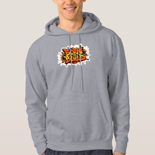Born To Build Carpenter Graffiti Hoodie (Voorkant)