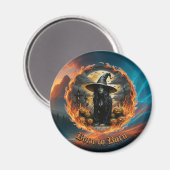 Born to Burn Witch & Jack Gothic Fridge Magnet (Voorkant / Achterkant)