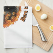 Born to Burn Witch Kitchen Towel Design Theedoek (Quarter Fold)