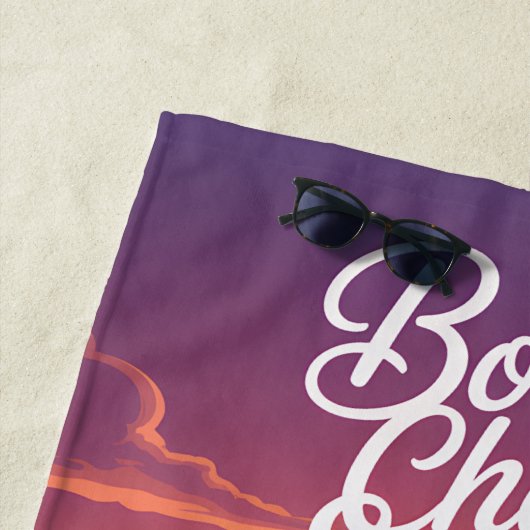 Born to Chase Sunsets Tropical Beach Vibes Strandlaken (In situ)