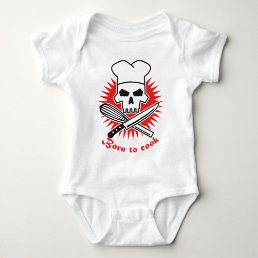 born to cook romper (Voorkant)