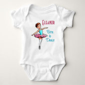 Born to Dance Custom Name Romper (Voorkant)