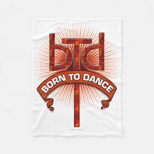 Born To Dance (Redstone) Fleece Deken (Voorkant)