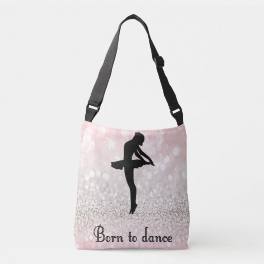 "Born to Dance" Tas w / Studio Naam & Haar Naam (Voorkant)
