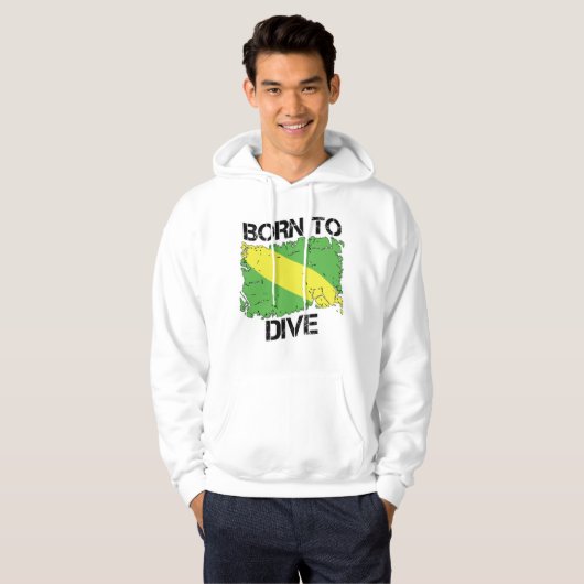 Born to Dive Nitrox Flag Sweatshirt (Voorkant volledig)