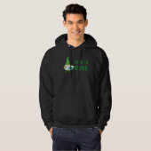 Born to drink Shamrock Ireland gnome distressed gr Hoodie (Voorkant volledig)