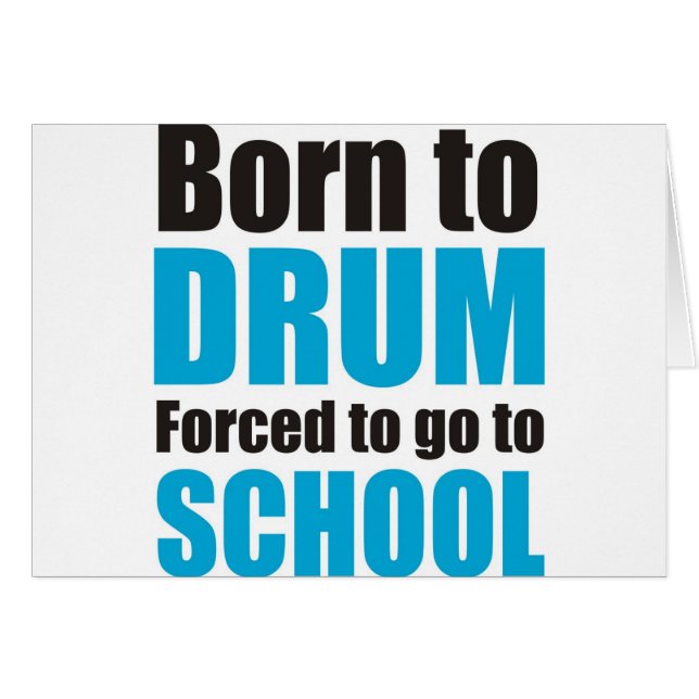 born to drum (Voorkant Horizontaal)