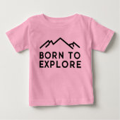 Born To Explore Minimalist Mountain Outline (Voorkant)
