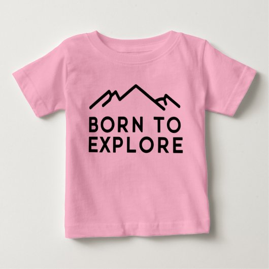Born To Explore Minimalist Mountain Outline (Voorkant)