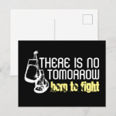 Born to Fight, knuppende handschoenen Briefkaart (Voorkant / Achterkant)