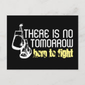 Born to Fight, knuppende handschoenen Briefkaart (Voorkant)