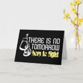 Born to Fight, knuppende handschoenen Kaart (Gele Bloem)