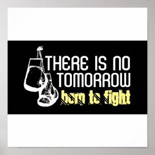 Born to Fight, knuppende handschoenen Poster