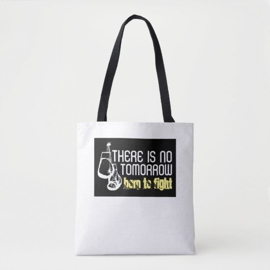 Born to Fight, knuppende handschoenen Tote Bag (Voorkant)