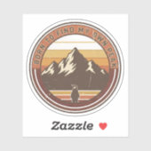 Born to find my own peak-The inspirational penguin Sticker (Vel)