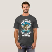 Born to Fish Funny Youth Outdoor T-Shirt (Voorkant volledig)