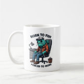 Born to Fish, Work Mug Koffiemok (Links)