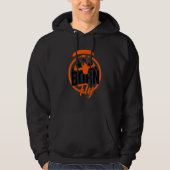 Born To Fly Graphic Paragliding Parachute Paraglid Hoodie (Voorkant)