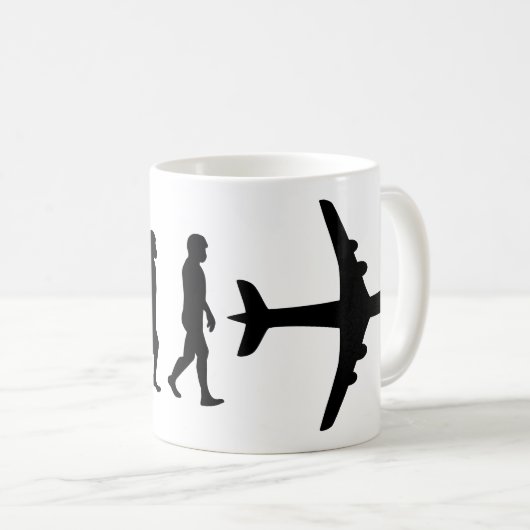 Born to Fly - Pilot Evolution Koffiemok (Voorkant rechts)