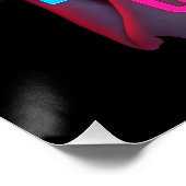 Born to Game, Coded to Charm — Cyberpunk Neon Muse Perfect Poster (Hoek)