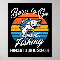 Born to go Gevist school grappig Vissen boy