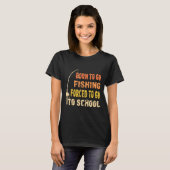 Born To Go Vist leuke viskleding T-shirt (Voorkant volledig)