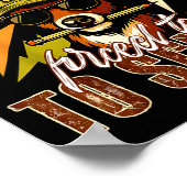 Born To Hunting Forced To Go To School Funny Deer Poster (Hoek)