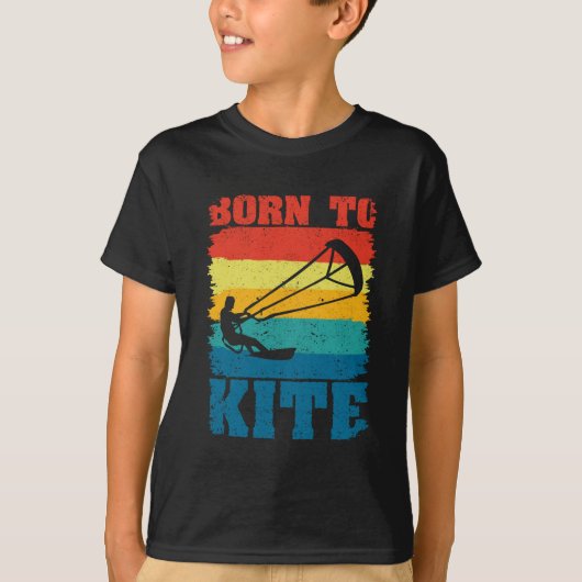 Born To Kite Kiteboarder Kitesurfing Kitesurfing T-shirt (Voorkant)