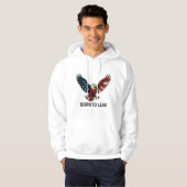 Born To Lead - Bold Eagle Design Hoodie (Voorkant volledig)