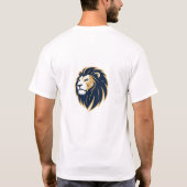 Born to Lead Built to Roar. Lion Face Mens T-Shirt (Achterkant)