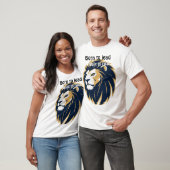 Born to Lead Built to Roar. Lion Face Mens T-Shirt (Unisex)