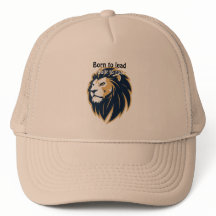 Born to Lead. Built to Roar. Lion Face Trucker Hat