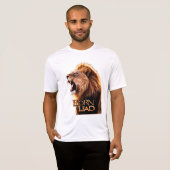 "Born to Lead - Roaring Lion Head Mannen T-Shirt" T-shirt (Voorkant volledig)