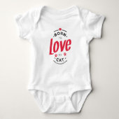 born to love my cat romper (Voorkant)