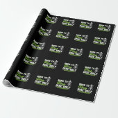 Born to Play Disc Golf Cadeaupapier (Uitgerold)