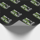 Born to Play Disc Golf Cadeaupapier (Hoek)