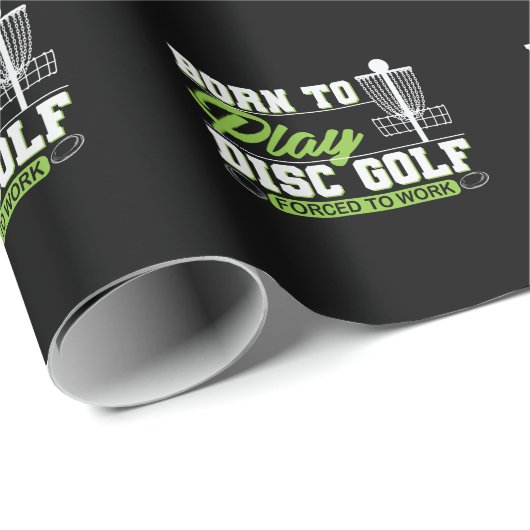 Born to Play Disc Golf Cadeaupapier (Rol Hoek)