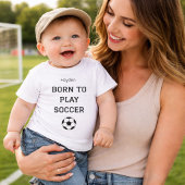 Born to Play Soccer Baby Name Outfit