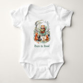 Born to Read Cute Animal Story Time White Romper (Voorkant)