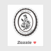 Born to Read, Forced to Socialize Sticker (Vel)