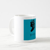 Born to Reign – Empowerment Mug with Crowned Woman Koffiemok (Voorkant links)
